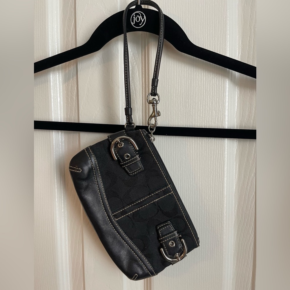 Coach Black Wristlet